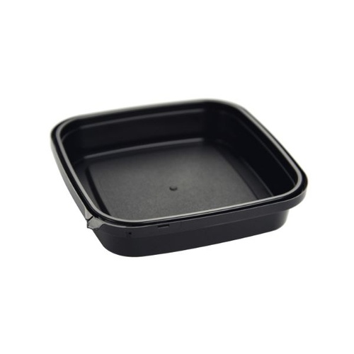 透明カップ エコロック E-300(ヒンジタイプ)黒 本体 酒井容器