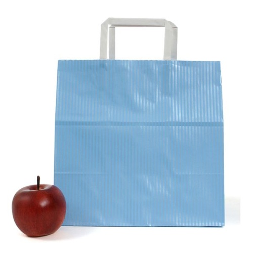 紙手提袋 平紐手提袋 H平26 クリスタル ブルー パックタケヤマ