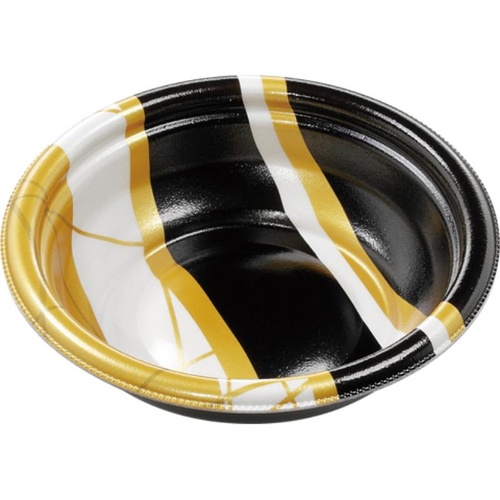 惣菜容器 MFPデリプレ丸15 フラン金黒 エフピコ