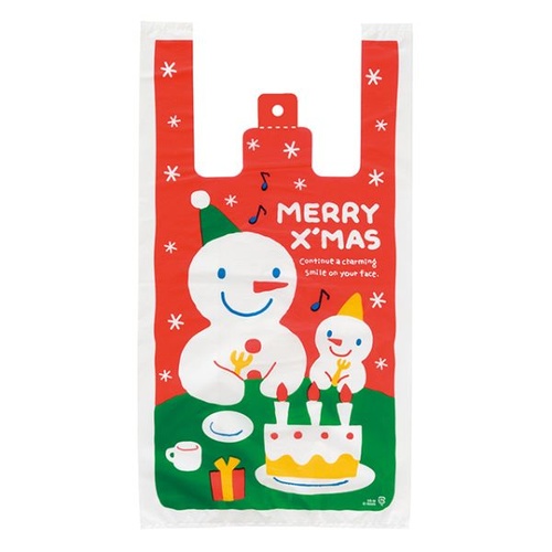 レジ袋 スノーマンレジバッグ-M(100枚) ヘッズ
