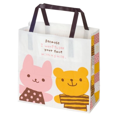 紙手提袋 ウサクマペーパーバッグ-4(50枚) ヘッズ