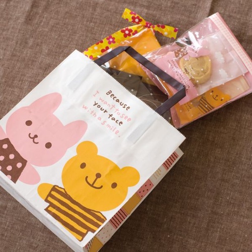 紙手提袋 ウサクマペーパーバッグ-4(50枚) ヘッズ