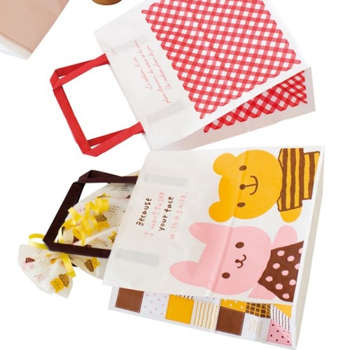 紙手提袋 ウサクマペーパーバッグ-4(50枚) ヘッズ