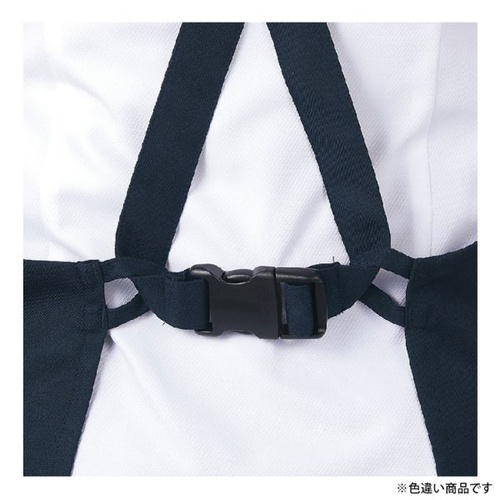 胸当てエプロン エプロン 兼用 黒/グレー ヒモ収納仕様 フリーサイズ 住商モンブラン