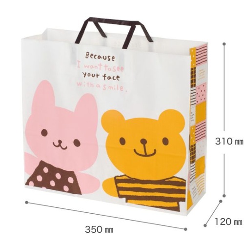 紙手提袋 ウサクマペーパーバッグ-2(50枚) ヘッズ