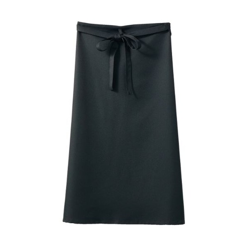 ロングエプロン サロンエプロン 兼用 黒 フリーサイズ 住商モンブラン