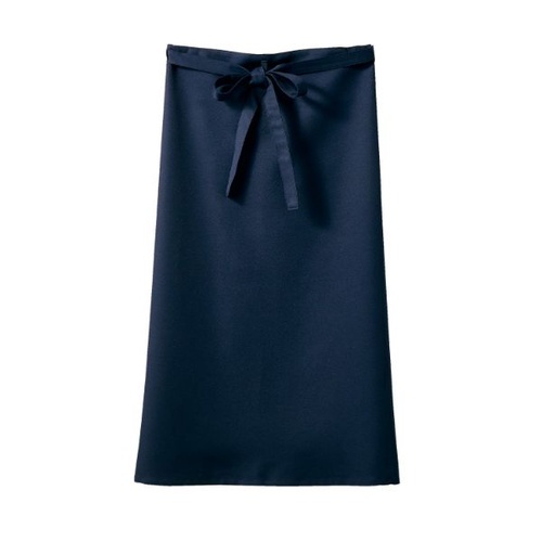 ロングエプロン サロンエプロン 兼用 Mネイビー フリーサイズ 住商モンブラン