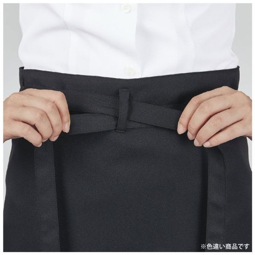 ロングエプロン サロンエプロン 兼用 Mネイビー フリーサイズ 住商モンブラン