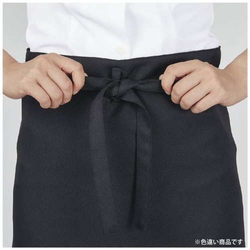 ロングエプロン サロンエプロン 兼用 Mネイビー フリーサイズ 住商モンブラン