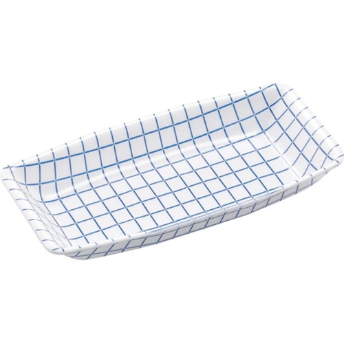 鮮魚トレー M-80 ブルーチェック W エフピコ