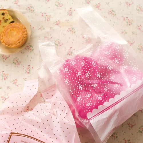 レジ袋 プチフラワーレジバッグ-L(100枚) ヘッズ