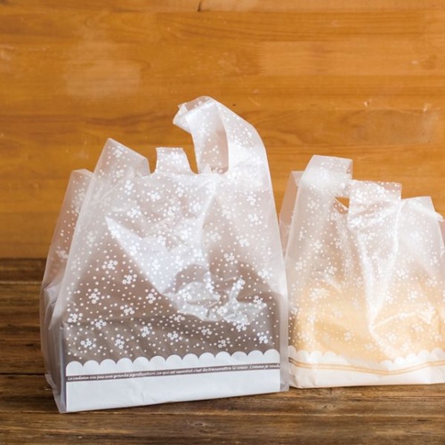 レジ袋 プチフラワーレジバッグ-M(100枚) ヘッズ