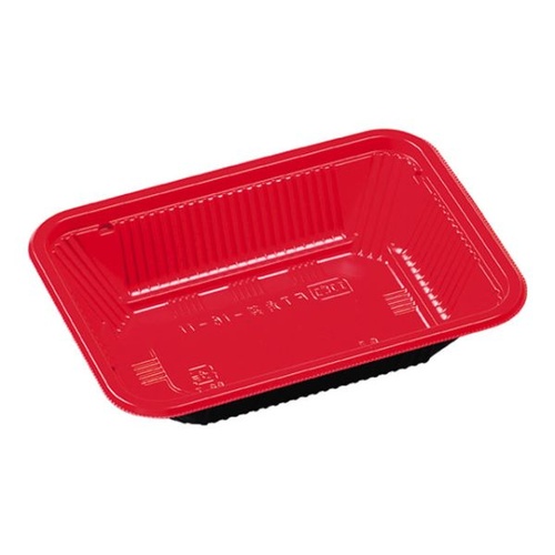 弁当容器 FT角丼-16-11 本体 赤黒 エフピコ