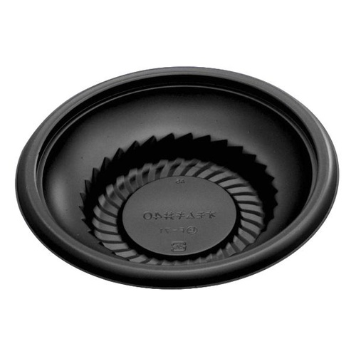 どんぶり容器 趣き丼40本体 黒 デンカポリマー
