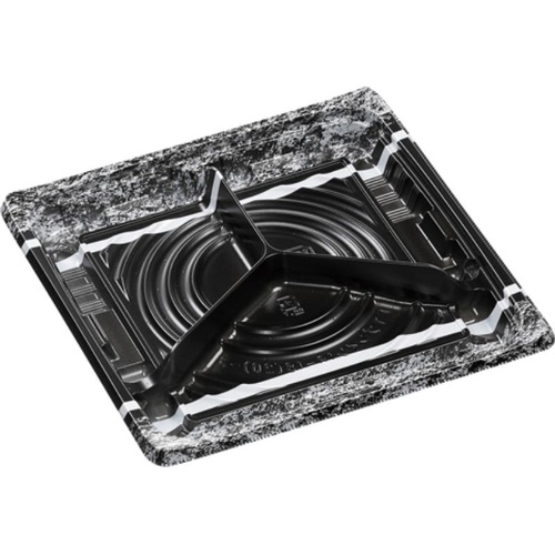 【廃番商品】惣菜容器 FTプレイン18-18-3(20) グリエ黒 エフピコ