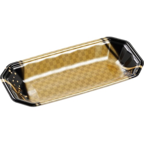 発泡トレー メガプレート25-12(30)平 波格子金 エフピコ