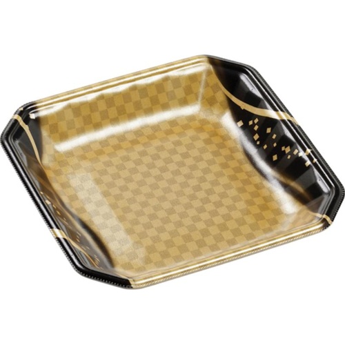 発泡トレー メガプレート20-20(30)平 波格子金 エフピコ