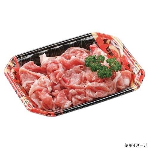 発泡トレー メガプレート20-15(30)平 舞姫赤 エフピコ