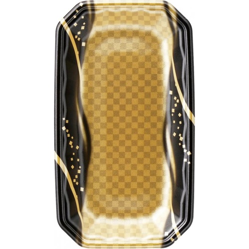 発泡トレー メガプレート27-15(30)平 波格子金 エフピコ