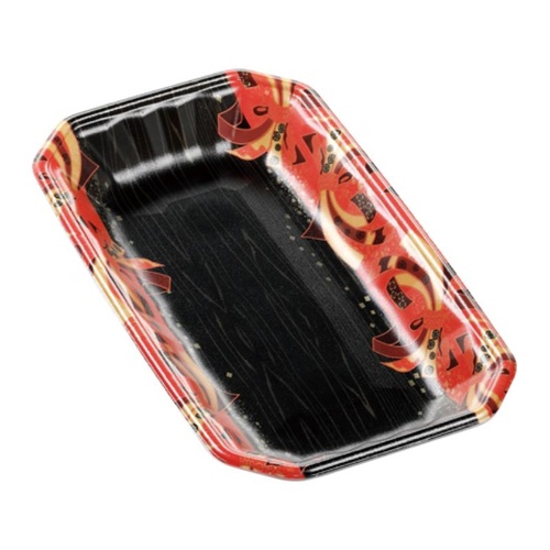 発泡トレー メガプレート27-15(30)平 舞姫赤 エフピコ