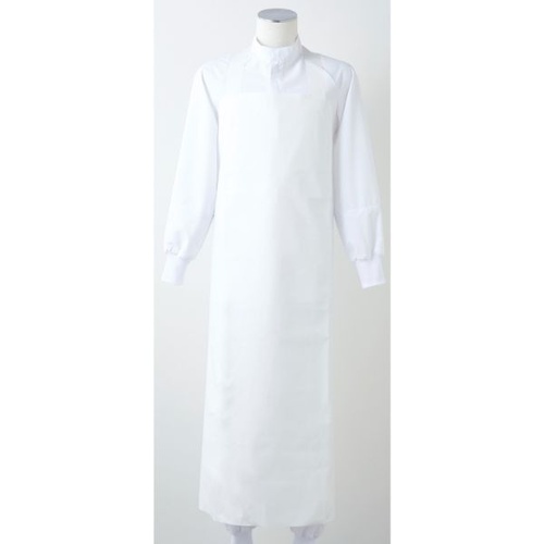 厨房エプロン UA-1_F 防水エプロン 兼用 白 フリーサイズ 住商モンブラン