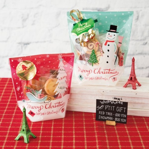 スタンド袋 クリスマスミントブルー OPPスタンドバッグ-3(50枚) ヘッズ