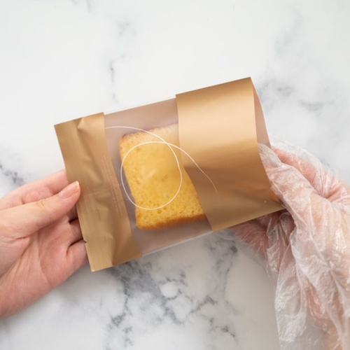 テープ無 OPP袋 モダンスイーツパック(ゴールド) マット-3(100枚) ヘッズ