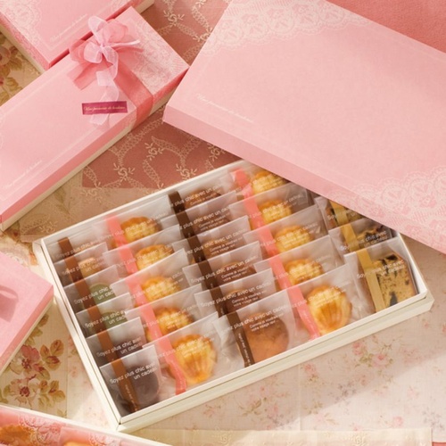 テープ無 OPP袋 ラインスイーツパック(チェリーピンク) マット-3(100枚) ヘッズ