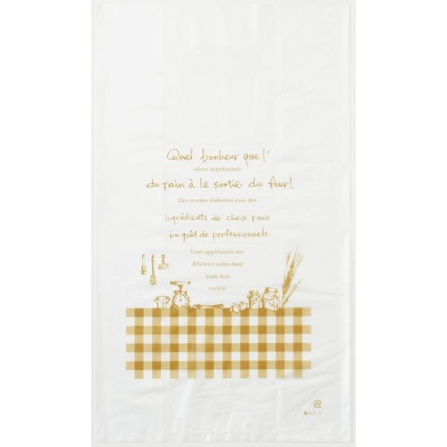 持ち帰り袋 KT-1 フランセベール小判抜手提袋 小 半透明 福重