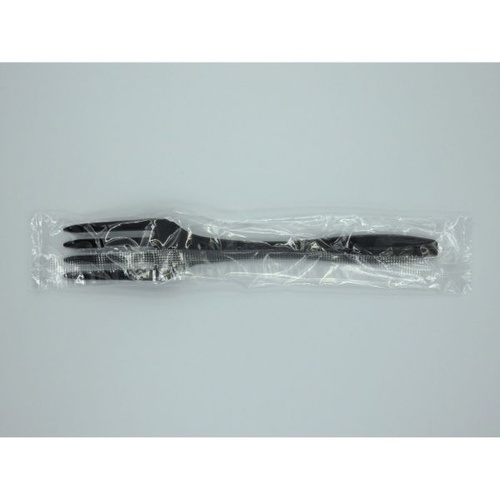 使い捨てフォーク フォーク160 ブラック 個包装 ホウケン産業