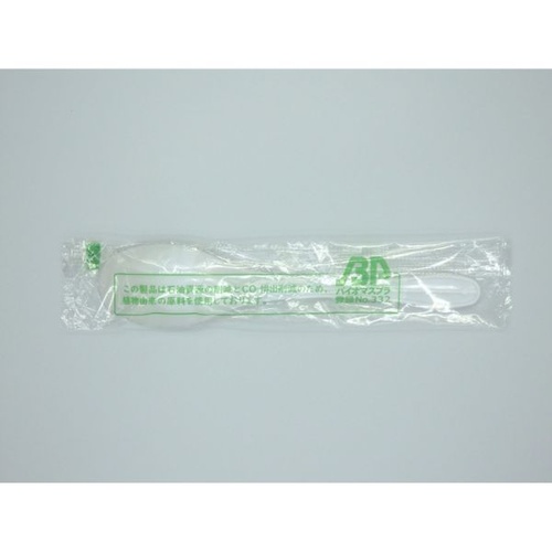 使い捨てカトラリー バイオプラスプーン140 単袋 ホウケン産業