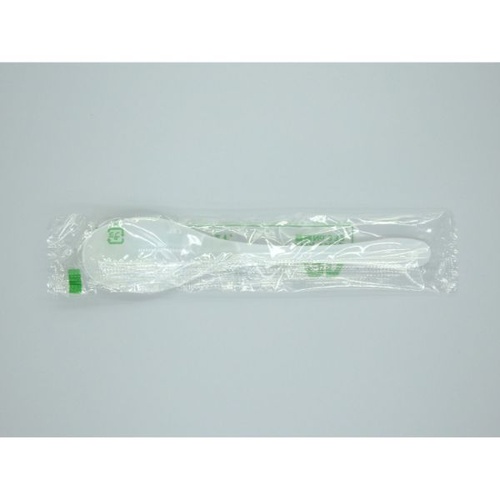 使い捨てカトラリー バイオプラスプーン140 単袋 ホウケン産業