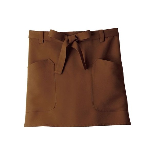 ミドルエプロン 9-1154_F サロンエプロン 兼用 ブラウン フリーサイズ 住商モンブラン