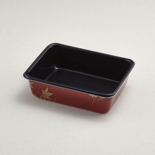 どんぶり容器 B-4(本体)耐熱赤もみじ内黒 青葉紙業