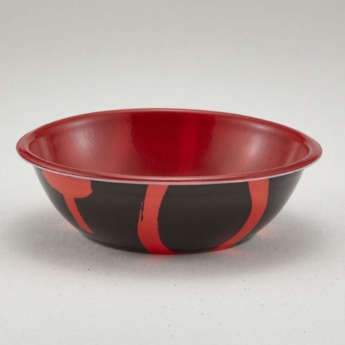 どんぶり容器 SD-160(本体)耐熱三紋内赤 青葉紙業