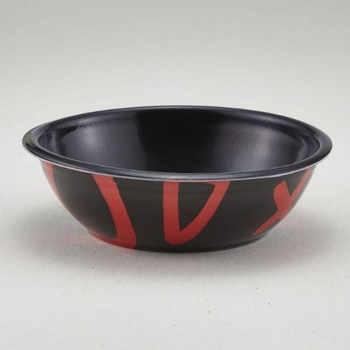 どんぶり容器 SD-170(本体)耐熱三紋内黒 青葉紙業