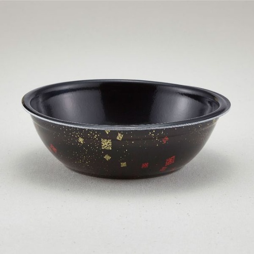 どんぶり容器 SD-170 耐熱黒まきえ内黒(800) 青葉紙業