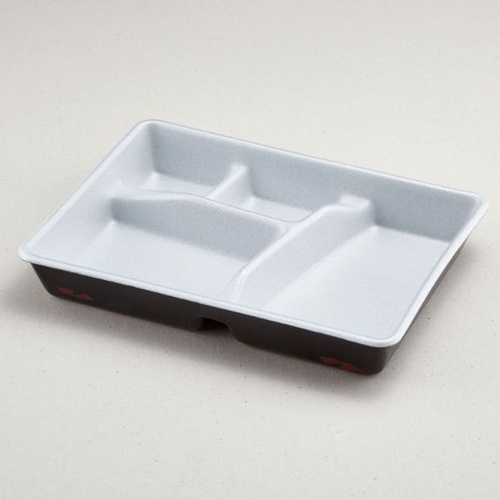 弁当容器 F-7(本体)うるし 青葉紙業