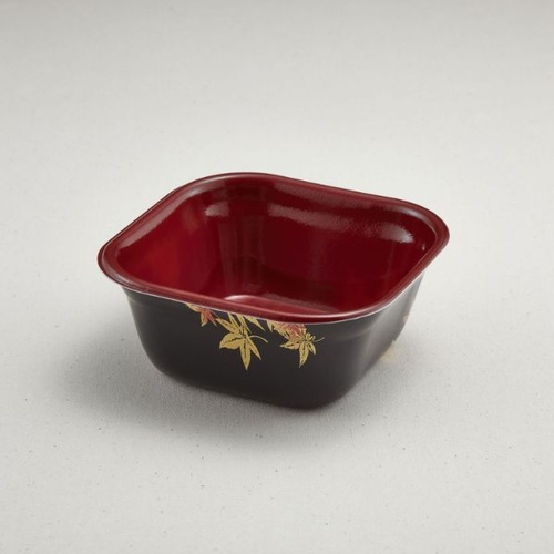 どんぶり容器 どん重 大盛(本体)耐熱もみじ内赤 青葉紙業