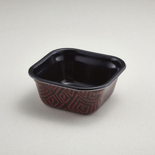 どんぶり容器 どん重 大盛(本体)耐熱らんたい内黒 青葉紙業