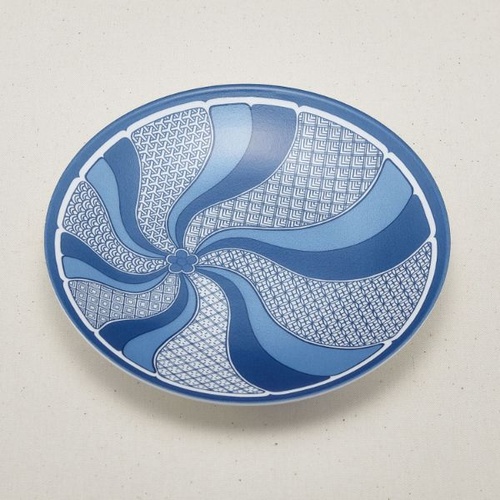 刺身容器 まるひらざら 250 そめつけ 青葉紙業