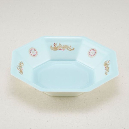 弁当容器 八角皿 中(本体)耐熱おおとり 青葉紙業