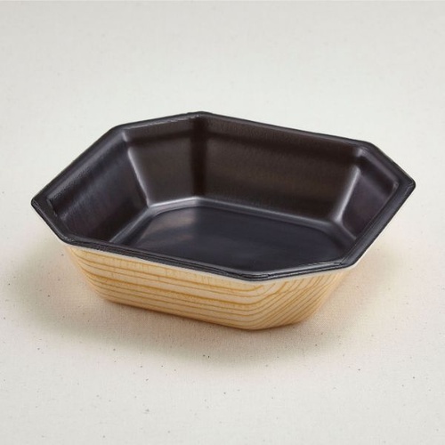 弁当容器 SB-15(本体)耐熱もくめ内黒 青葉紙業