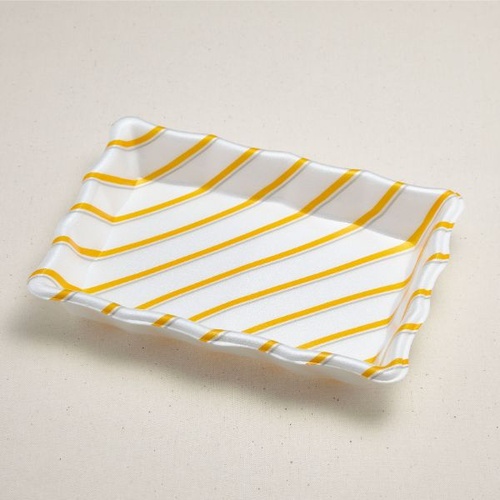 弁当容器 なみざら 50 ストライプ 青葉紙業