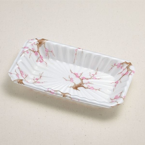 弁当容器 長皿 5 紅梅 青葉紙業