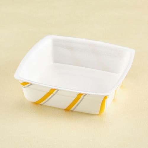 弁当容器 サラダカップ(小)ストライプ 青葉紙業