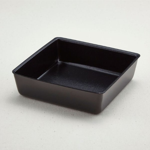 弁当容器 角折 45(本体)くろ 青葉紙業