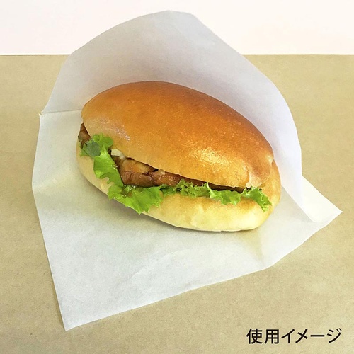 バーガー袋S(白) DELI WRAPIN＇ 業務用 100枚入