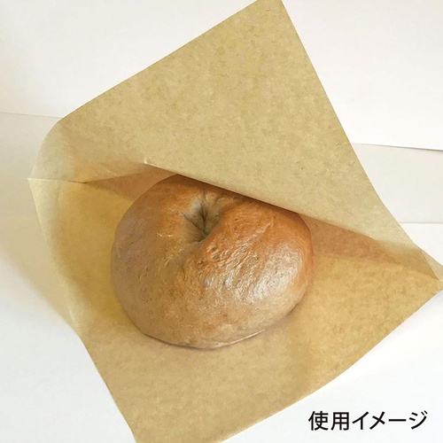 バーガー袋M(茶) DELI WRAPIN＇ 業務用 100枚入