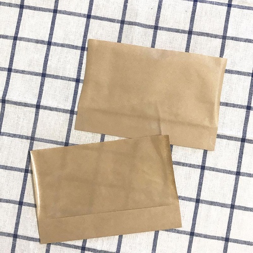 耐油平袋 エコ・タッチ S(茶) 業務用 100枚入